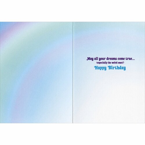 Avanti Uni-Horse Funny / Humorous Birthday Card Perspective: back