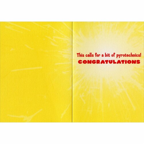 Avanti Sparkler A-Press Congratulations Card Perspective: back
