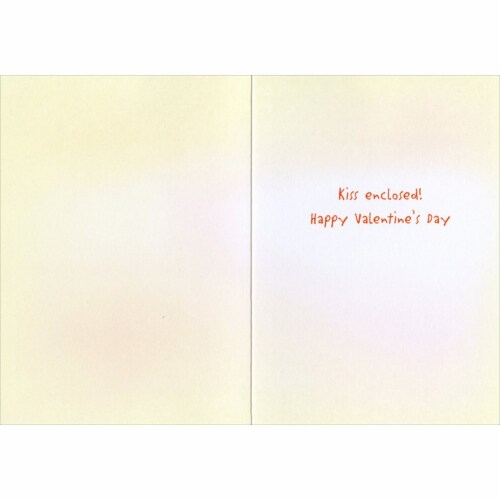 Avanti Kissing Boxers Dog Valentine's Day Card Perspective: back