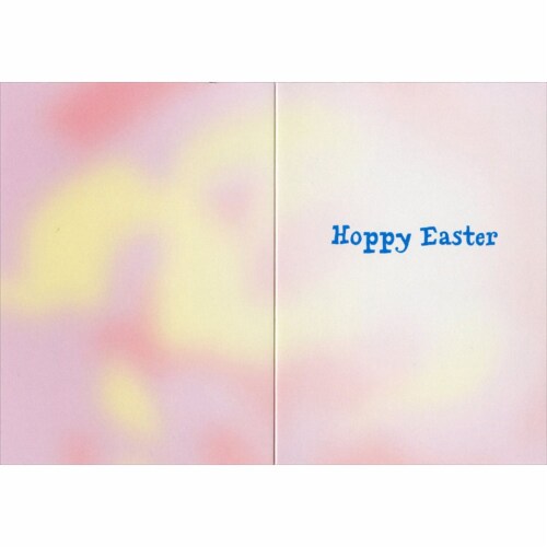 Avanti Dog In Bunny Suit Funny / Humorous Bulldog Easter Card Perspective: back
