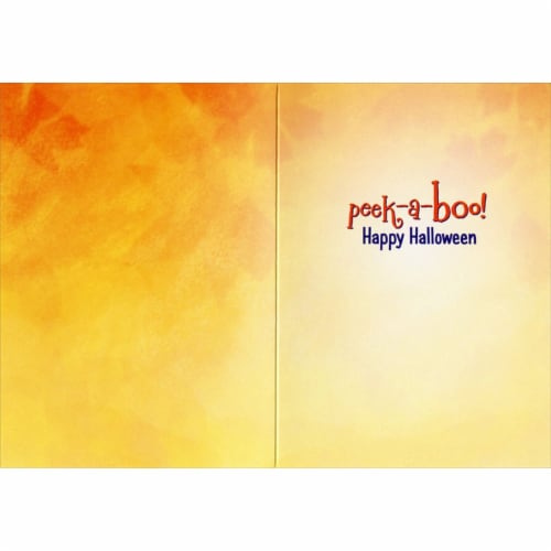 Avanti Kittens In Jack O Lantern Cat Halloween Card Perspective: back