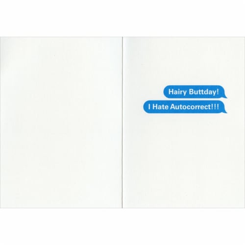 Avanti Baby With Cell Phone Funny Birthday Card Perspective: back