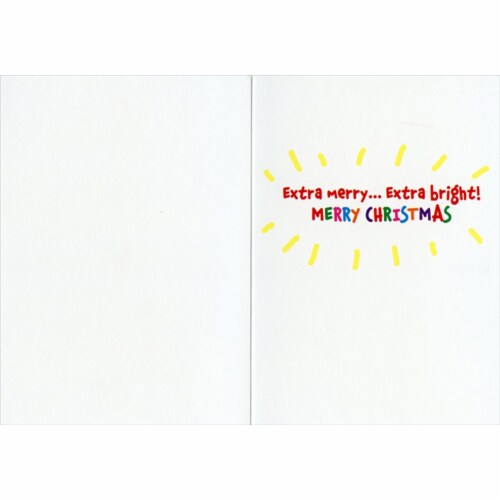 Avanti Prairie Dog Christmas Lights Funny Christmas Card Perspective: back