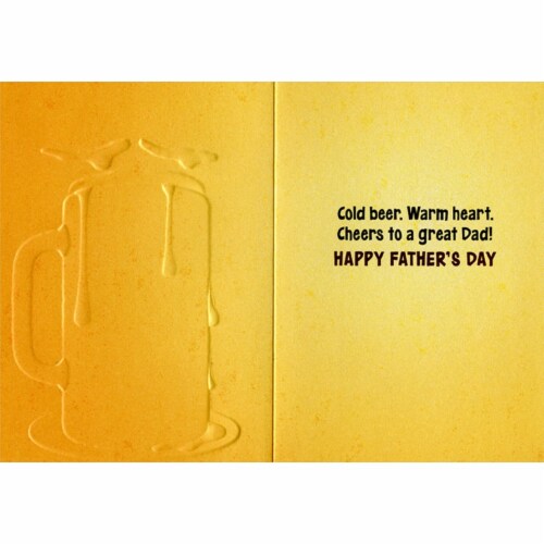 Avanti Mustache And Mug A-Press Father's Day Card Perspective: back