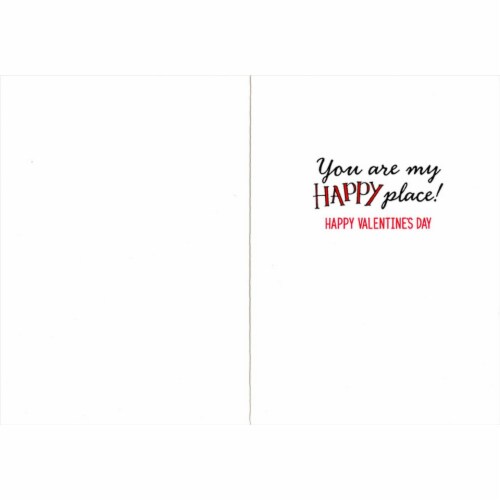 Avanti Two Dogs Snuggling Cute Valentine's Day Card Perspective: back