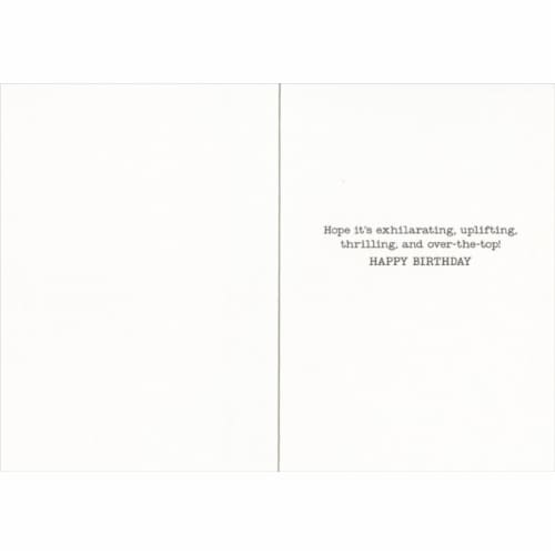 Avanti Roller Coaster America Collection Birthday Card Perspective: back