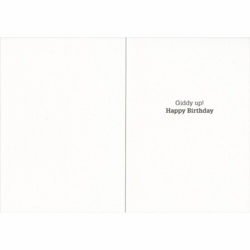 Avanti Press Greeting Card Little Girl On Horse Perspective: back
