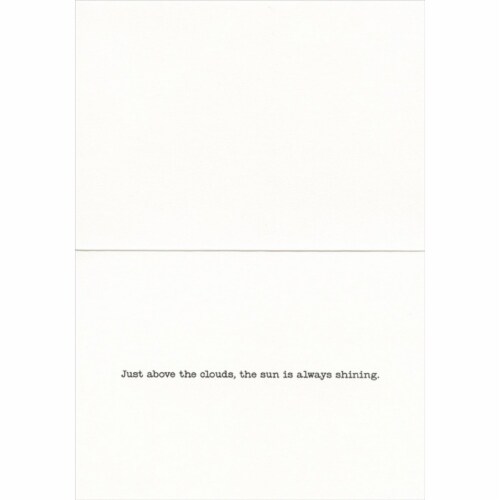 Avanti Press Greeting Card AIRPLANE IN CLOUDS Perspective: back