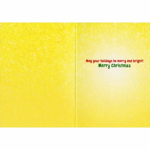 Avanti Kittens Playing in Box of Ornaments Cute Cat Christmas Card Perspective: back
