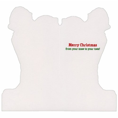Avanti Christmas Puppies in Cowboy Boots Little Big Funny Dog Christmas Card Perspective: back
