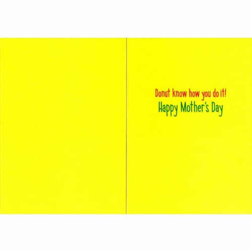 Avanti Morning Groundhog Funny Mother's Day Card Perspective: back