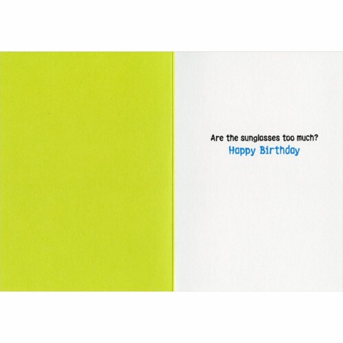 Avanti Otter Wearing Mankini Humorous Funny Birthday Card for Him Perspective: back