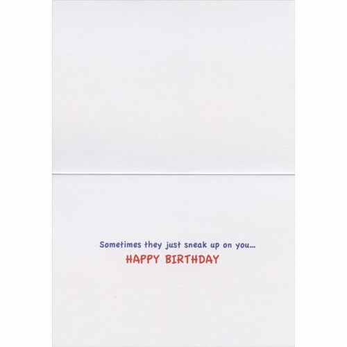 Avanti Dog Licks Baby's Ear Funny / Humorous Birthday Card Perspective: back