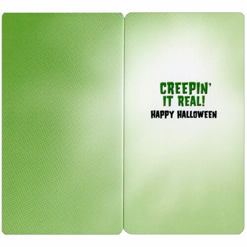Avanti Creepy Squirrel Shadow Humorous Little Big Funny Oversized Halloween Card Perspective: back