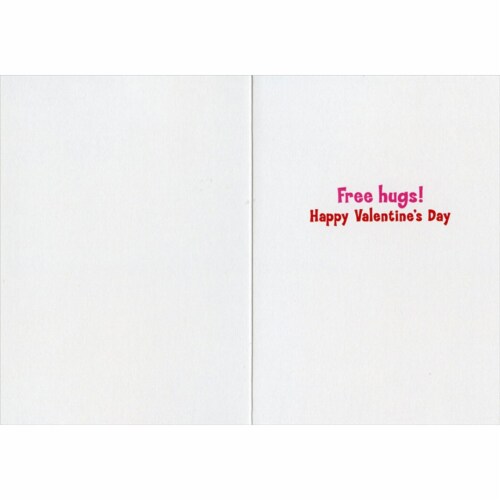 Avanti Dog With Heart Cap Funny Valentine's Day Card Perspective: back
