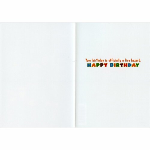 Avanti Surprised Dog Birthday Cake Lenticular Motion 3D Funny Birthday Card Perspective: back