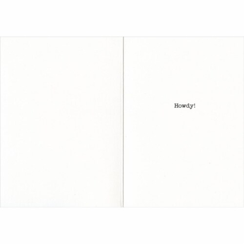 Avanti Press Greeting Card Friendship Jersey Cow with Hat Perspective: back
