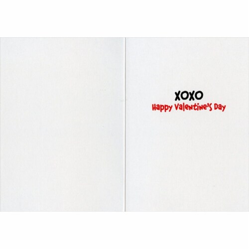 Avanti Dog Nose Fence Funny Valentine's Day Card Perspective: back
