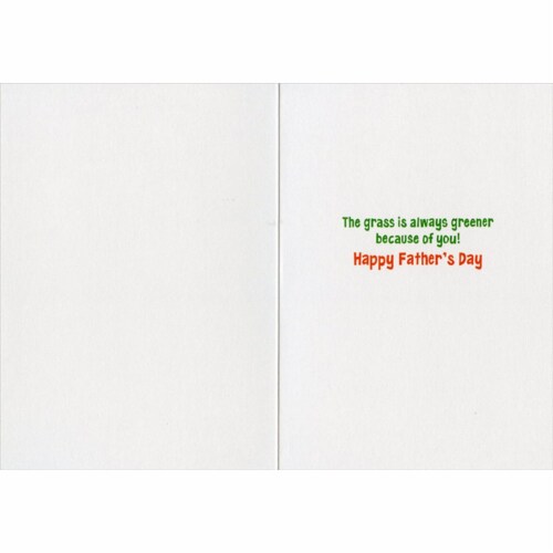 Avanti Gorilla Garden Hose Funny Father's Day Card Perspective: back