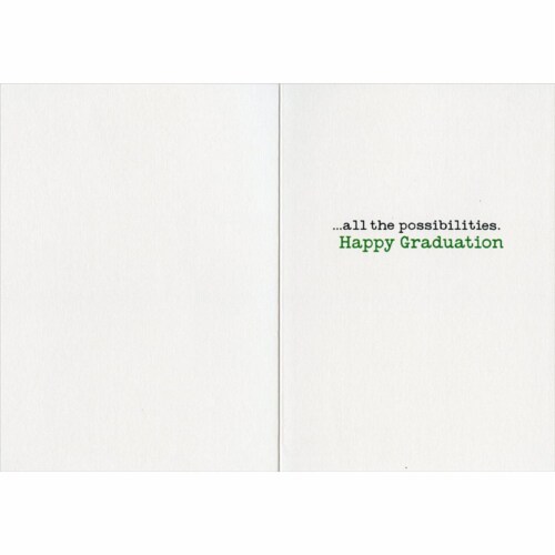 Avanti Thinking Cat Funny / Humorous Graduation Card Perspective: back