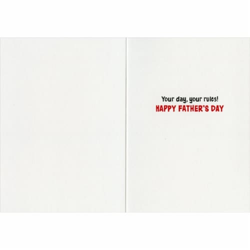 Avanti Prairie Dog In Underwear Funny / Humorous Father's Day Card Perspective: back