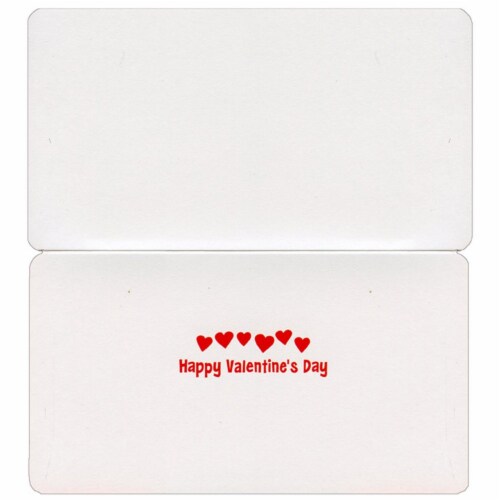 Avanti Labrador Puppies in Red Truck Little Big Funny Cute Dog Valentine's Day Card Perspective: back