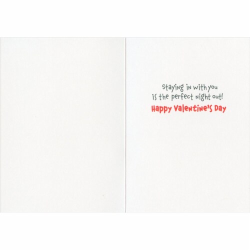Avanti Two Cats In Bed Watching Laptop Romantic Valentine's Day Card Perspective: back