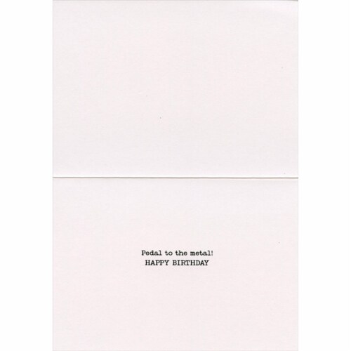 Avanti Press Greeting Card Hot Rod Racer Perspective: back