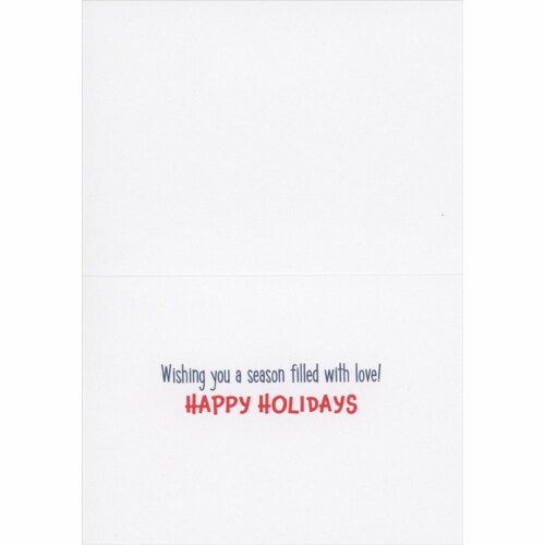 Avanti Press Greeting Card Christmas Puppies in Wagon Perspective: back