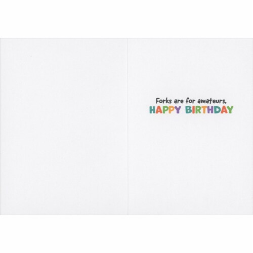 Avanti Press Greeting Cards Birthday Baby Cake Face Perspective: back