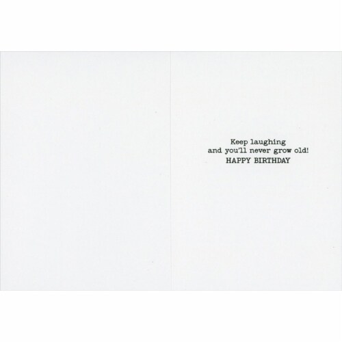 Avanti Press Greeting Cards Birthday Man Reading Newspaper Comics Perspective: back