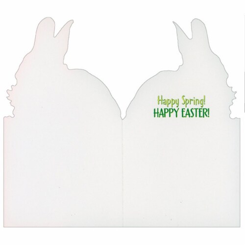 Avanti Press Greeting Cards Easter Bunny Smelling Flower Perspective: back