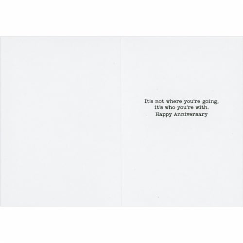 Avanti Press Greeting Cards Anniversary Man and Woman Walking on Path Perspective: back