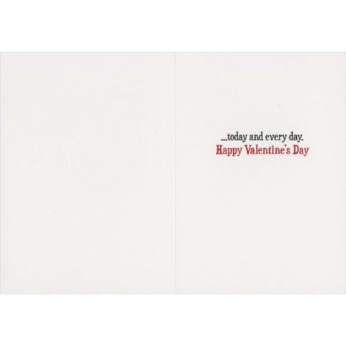 Avanti I Love Us Romantic Valentine's Day Card Perspective: back
