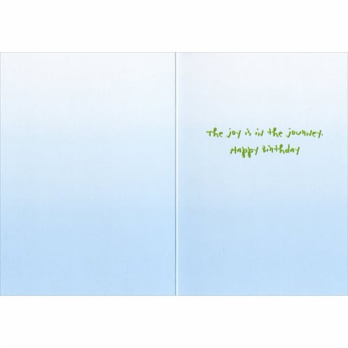 Avanti Press Greeting Cards Birthday Old Man Pushing Car Perspective: back