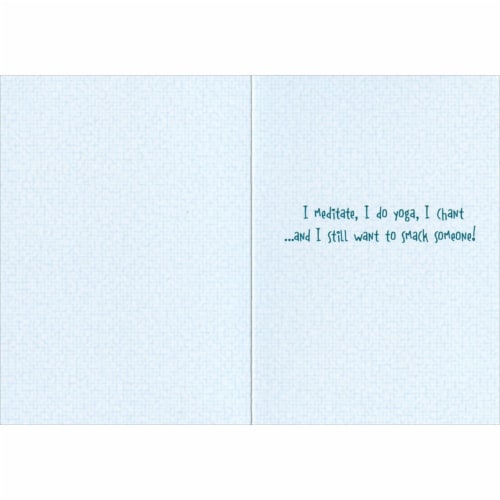 Avanti Press Greeting Cards Almost Funny Yoga Cat Perspective: back