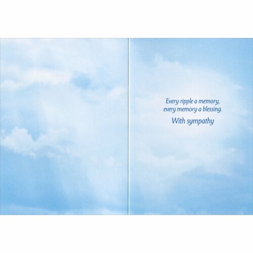 Avanti Press Greeting Card - Sailboat Under Sky Perspective: back