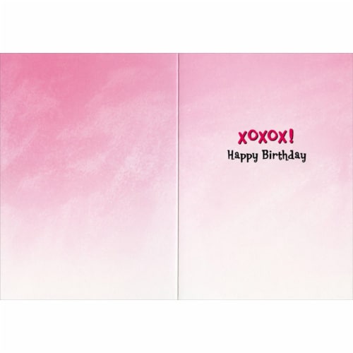 Avanti Press Greeting Card - Penguin With Flower Bouquet Perspective: back