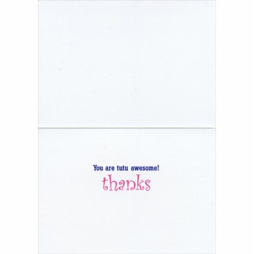 Avanti Chipmunk Ballerina Duo Funny / Humorous Thank You Card Perspective: back