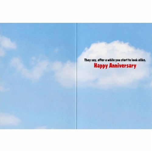 Avanti Press Greeting Card Anniversary Chicken Couple On Beach Perspective: back