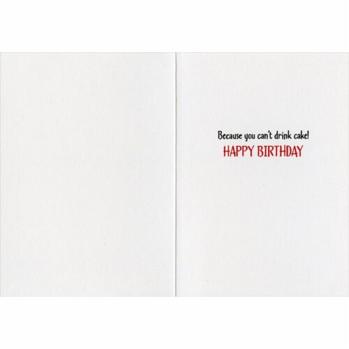 Avanti Press Greeting Card Birthday Cat Wine Bottle - Core Perspective: back