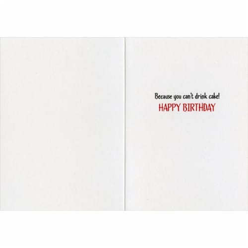 Avanti Press Greeting Card Birthday Cat Wine Bottle - Core Perspective: back
