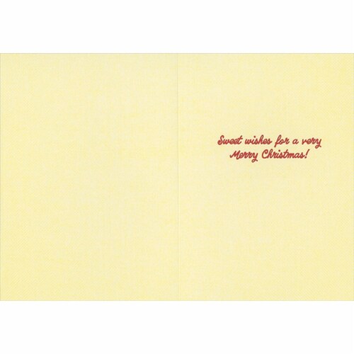 Avanti Press Greeting Cards Christmas Chipmunk Christmas Tree Cupcake Perspective: back