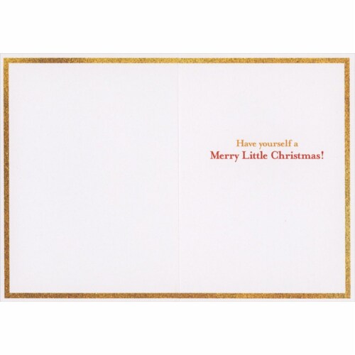 Avanti Press Greeting Cards Christmas Santa Squirrel Gives Gift Perspective: back