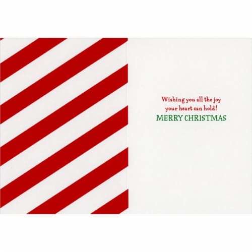 Avanti Press Greeting Cards Christmas Stocking Corgi Perspective: back