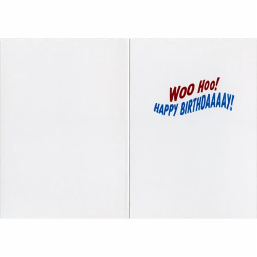 Avanti Press Greeting Cards Birthday- KID AND DOG IN GO CART Perspective: back