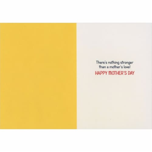 Avanti Tough Like a Mom: Baby Girl Bicep Mother's Day Card Perspective: back