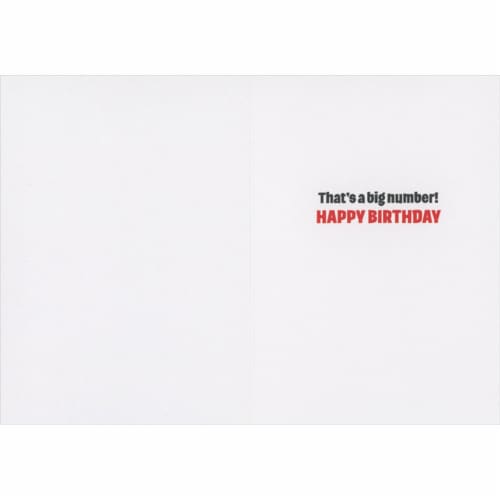 Avanti Press Greeting Cards Birthday- DANG BABY Perspective: back