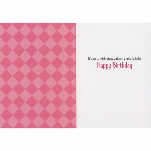 Avanti Press Greeting Cards Birthday- Flamingo Bubble Bath Perspective: back