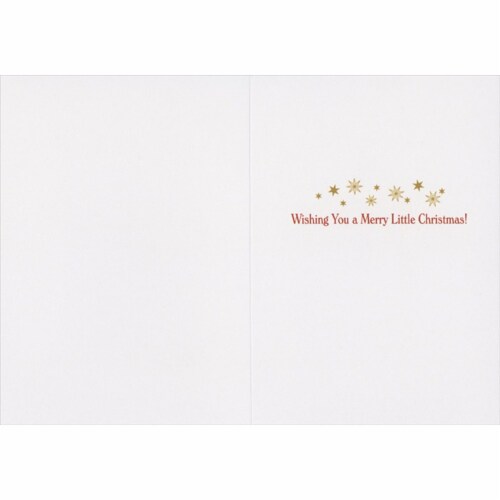 Avanti Press Greeting Cards Christmas Cat with Big Christmas Bow Perspective: back